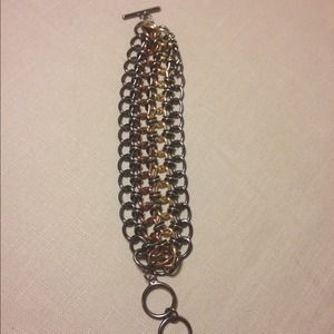 ***SOLD*** Multi-Chain Mixed Metals Bracelet