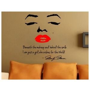 Marilyn Monroe wall quote