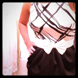 Black and white dress