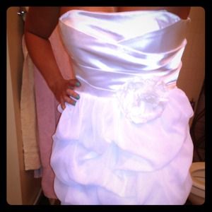 Adorable white cocktail dress