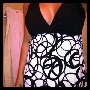 Black and white dress