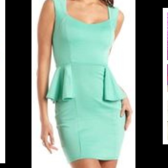 Mint Peplum dress ✨BRAND NEW✨
