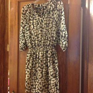Express Leopard Print Dress