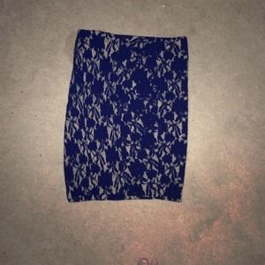 Black Lace Over Gold Skirt