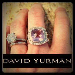 Sold! David Yurman Amethyst and Diamond Ring