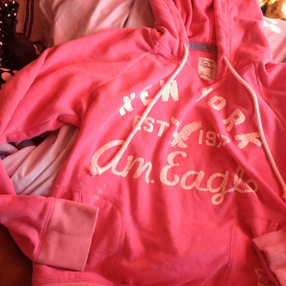 (Stained) American Eagle Pink Hoodie