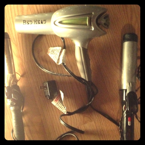 Hair tools bundle Only curlers hair dryer on hold