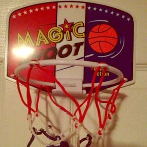 Mini basket ball hoop for back of door