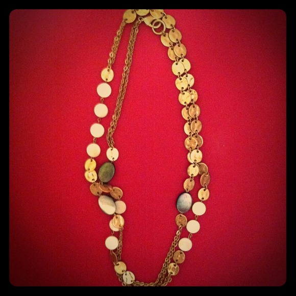 Gold tone necklace