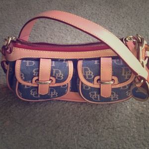 Authentic Dooney & Bourke "Small Banana Bag"