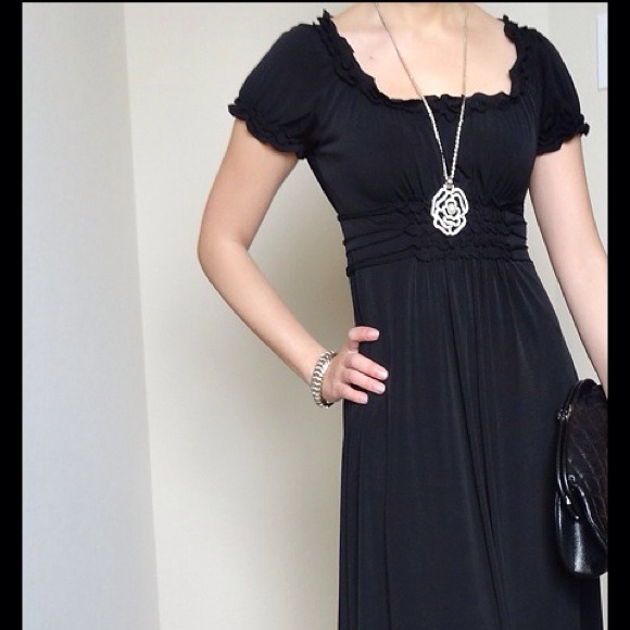 💜SOLD💜BCBG baby doll dress LBD - Picture 3 of 5