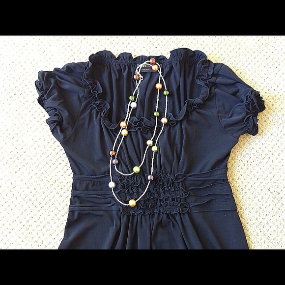 💜SOLD💜BCBG baby doll dress LBD - Picture 4 of 5