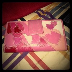 Gently loved fossil checkbook wallet