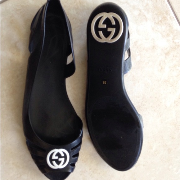 Gucci Marola Jelly Logo Sandals