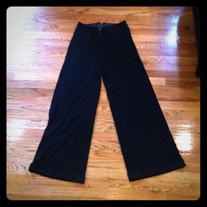 NWT elevenses Wide Leg High Waisted Black Trousers