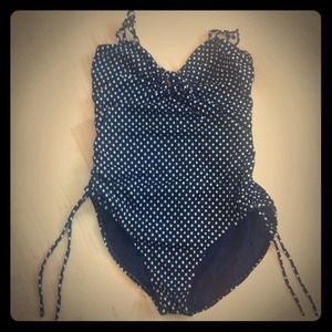 Newport news polka dot swimsuit size 16