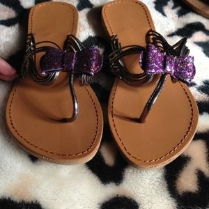 Glitter Bow sandals
