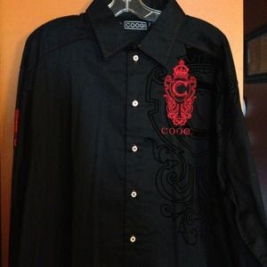 Exquisitely designed black dress shirt