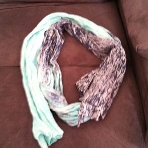 Blue and turquoise scarf