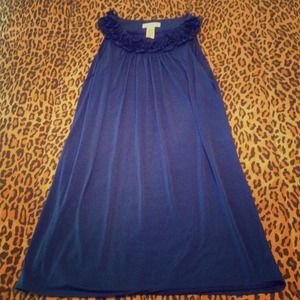 London Times Blue Shift Dress - Size 10