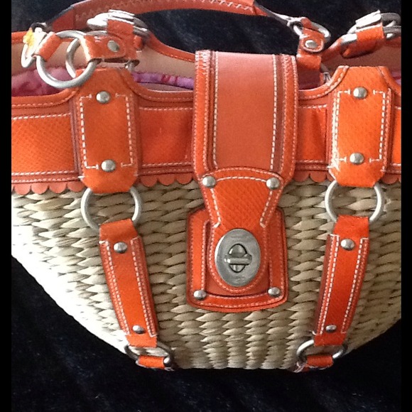 Coach Authentic Jasmine Straw Basket Tote - Picture 3 of 4