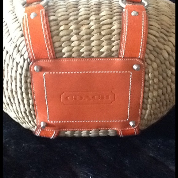 Coach Authentic Jasmine Straw Basket Tote - Picture 4 of 4