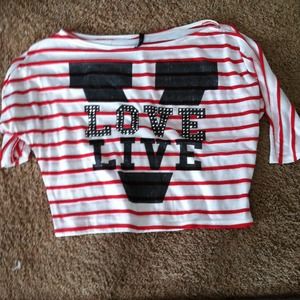 Half length stripped shirt