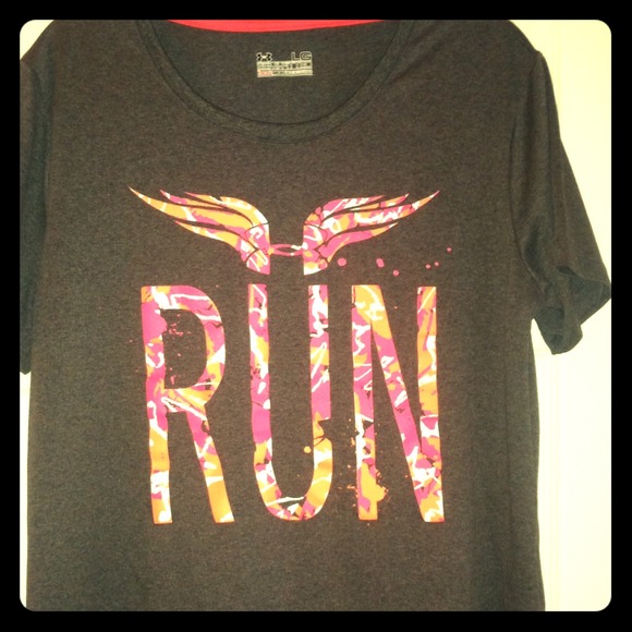 Both Under armour running tee shirt