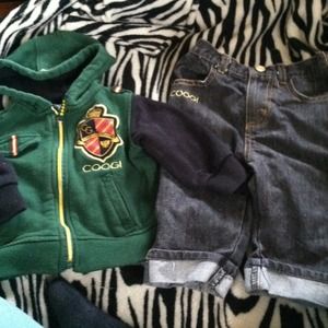 3-6 months (baby) hoodie & jean pants set