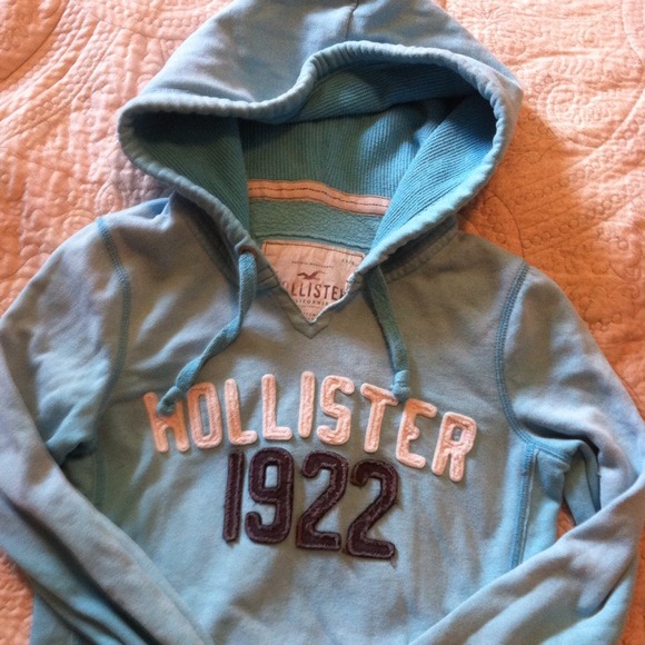 Light blue hollister hoodie