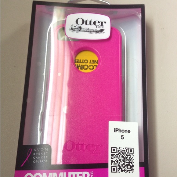 Otter box case pink/white
