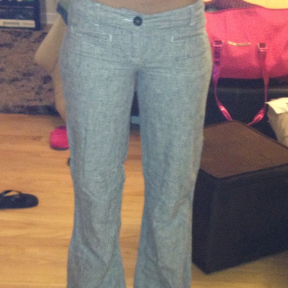 TRADED Gray Linen Pants - Picture 2 of 2
