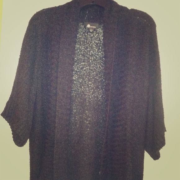 black knit cover up