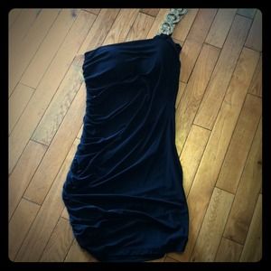 💎Off the shoulder black dress