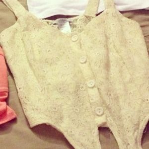 White crop top