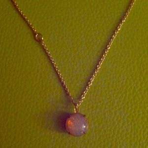 🚫HOLD🚫 NWOT opal/moonstone on gold chain