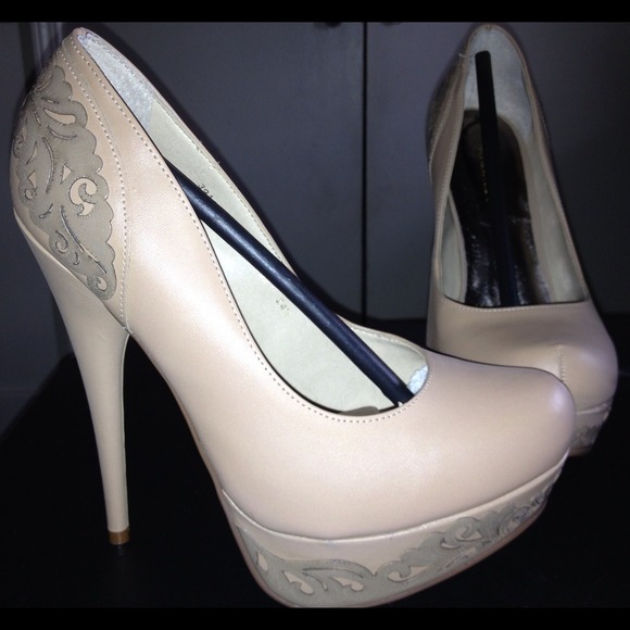 Beige heels beautiful design