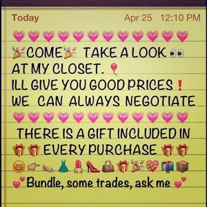 😊Reasonable offers are very welcome