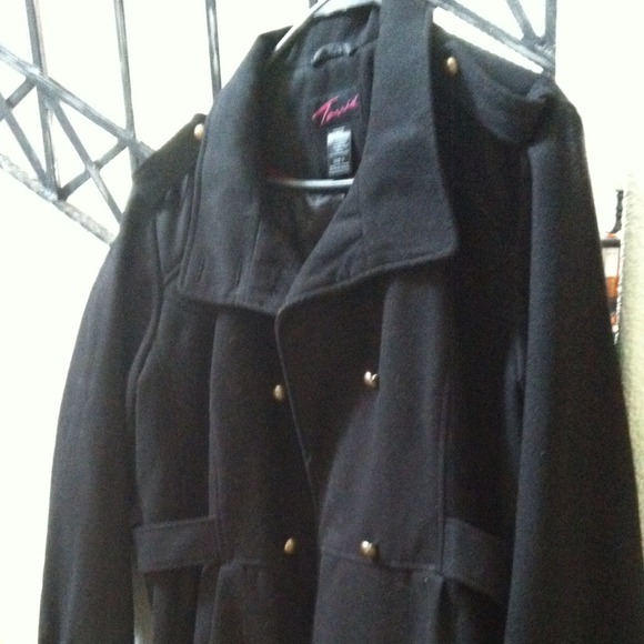 Torrid military style pea coat. 3x.