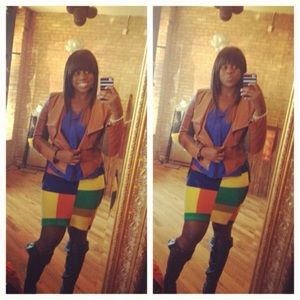 Color Coded Unique Skirt!