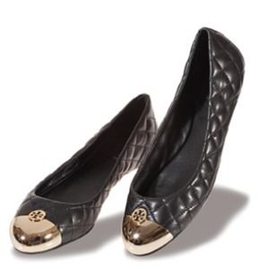 REDUCED❗️Tory Burch Quilted Patent Ballet Flats