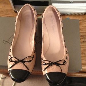 Light Pink and Black Flats