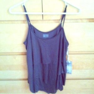 Gray spaghetti strap tank