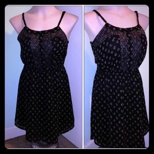 Cute Spaghetti Strap Black Short Dress