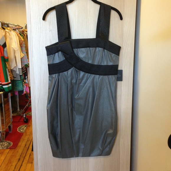 Robert Rodriguez Sz 6 Grey Bubble Dress