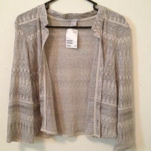 H&M grey and silver cardigan