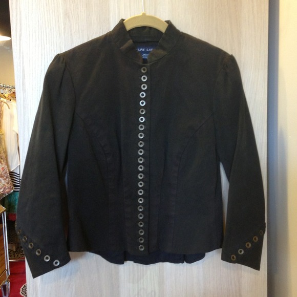 Ralph Lauren Sz XS Military Inspired Peplum Jacket