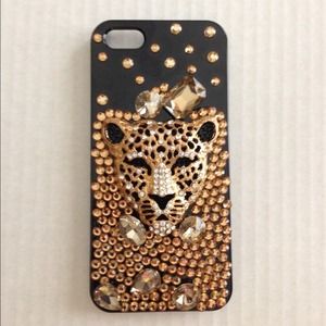 IPhone 5 handmade leopard case