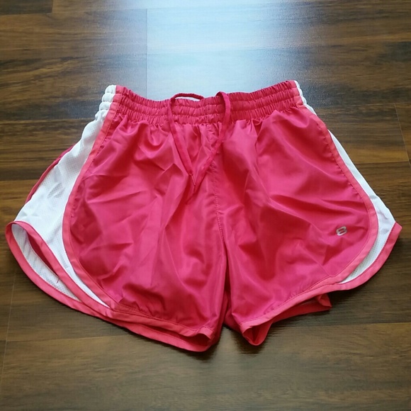 Layer 8 Coral Pink W/ White Running Short