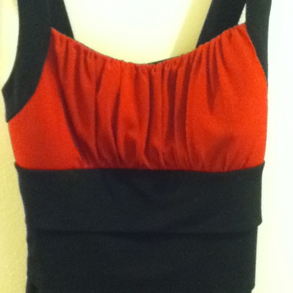 Red and black tank club dress - Picture 2 of 3